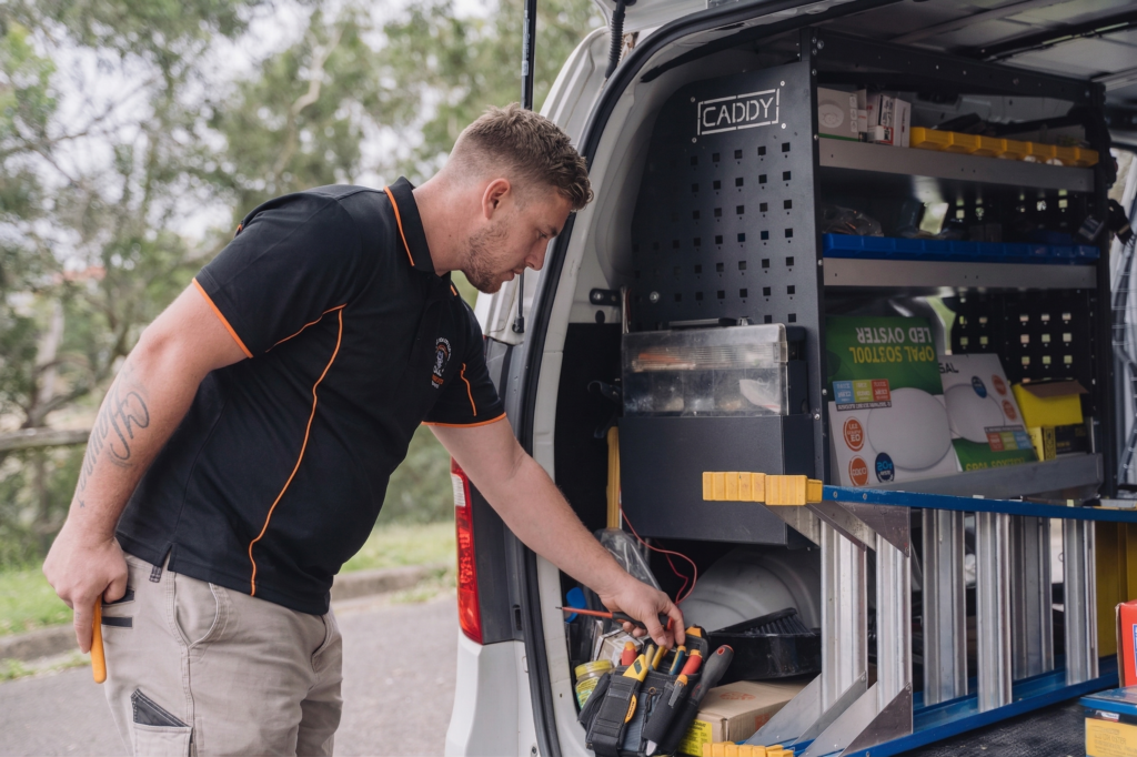 Licensed Chiswick electrician working on a residential job